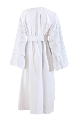 Blu Fiore Belted Kaftan