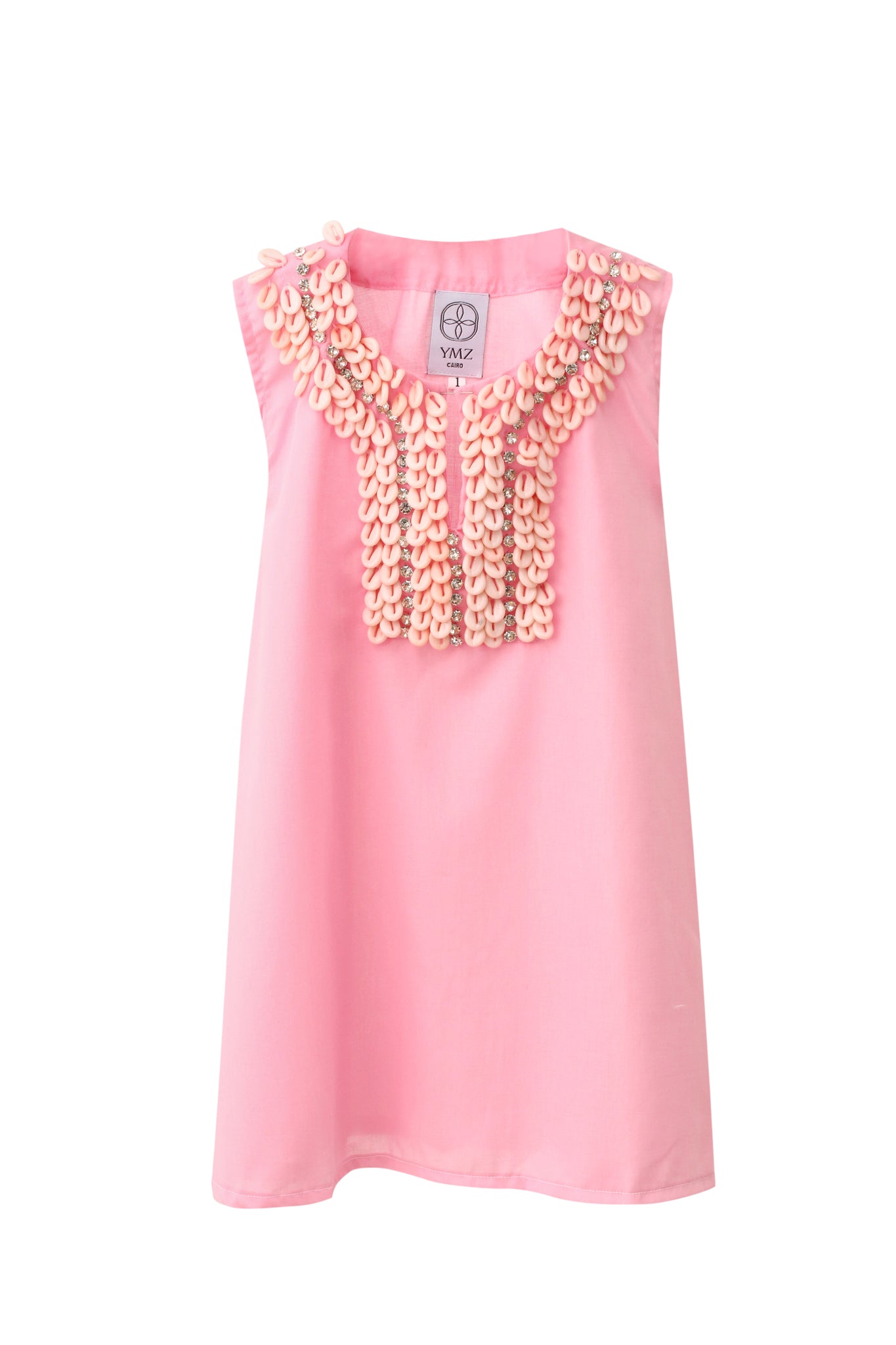 Shell Crystal Pink Kaftan