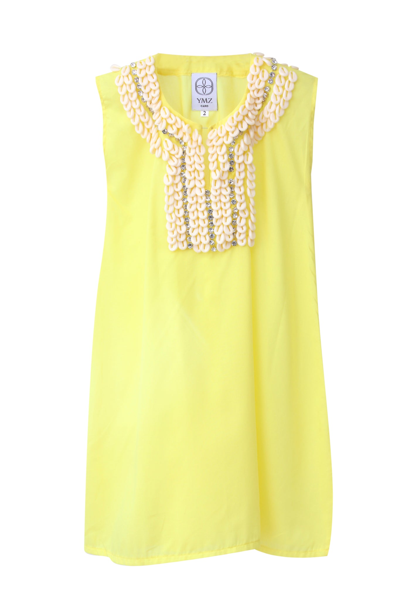 Shell Crystal Yellow Kaftan