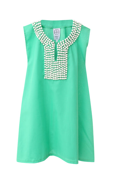 Beaded Emerald Green Kaftan