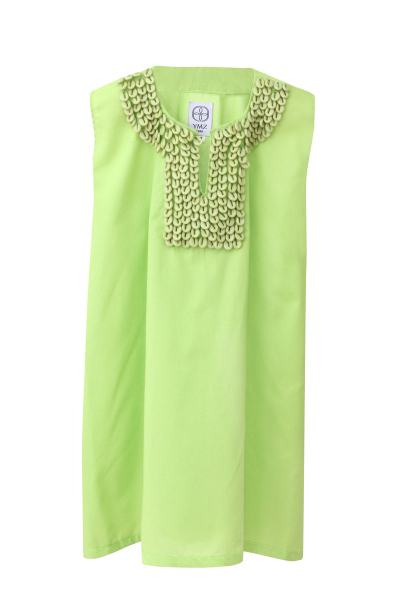 Shell Lime Green Kaftan