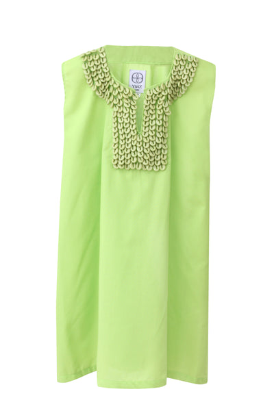 Shell Lime Green Kaftan