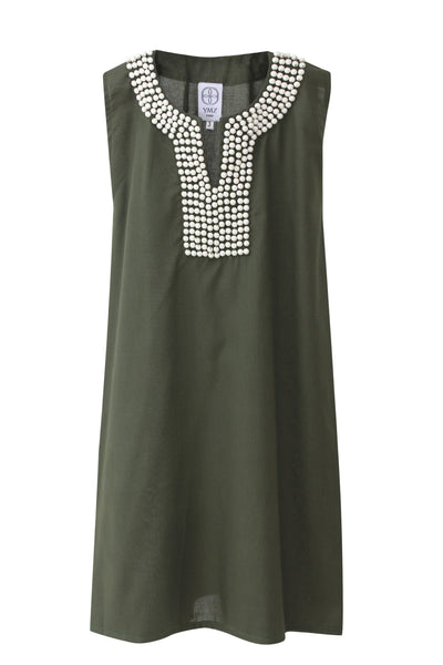 Beaded Green Kaftan