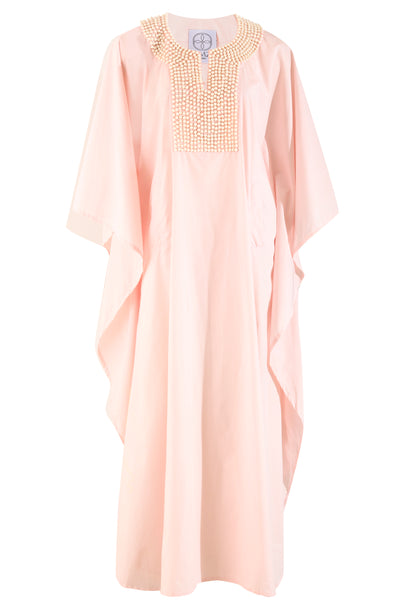 Beaded Baby Pink Kaftan