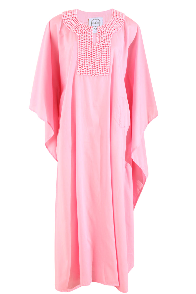 Beaded Pink Kaftan