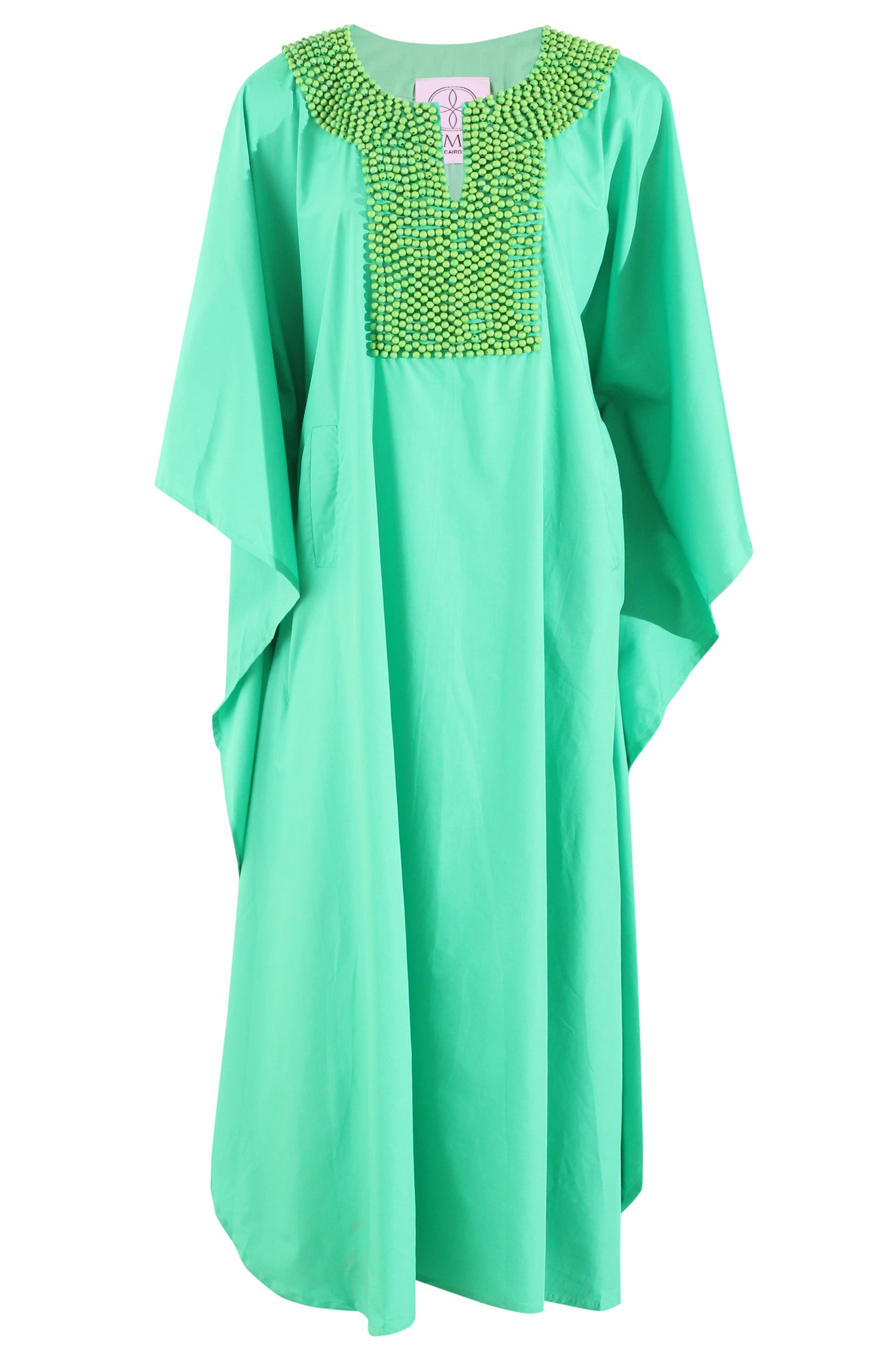 Beaded Emerald Green Kaftan