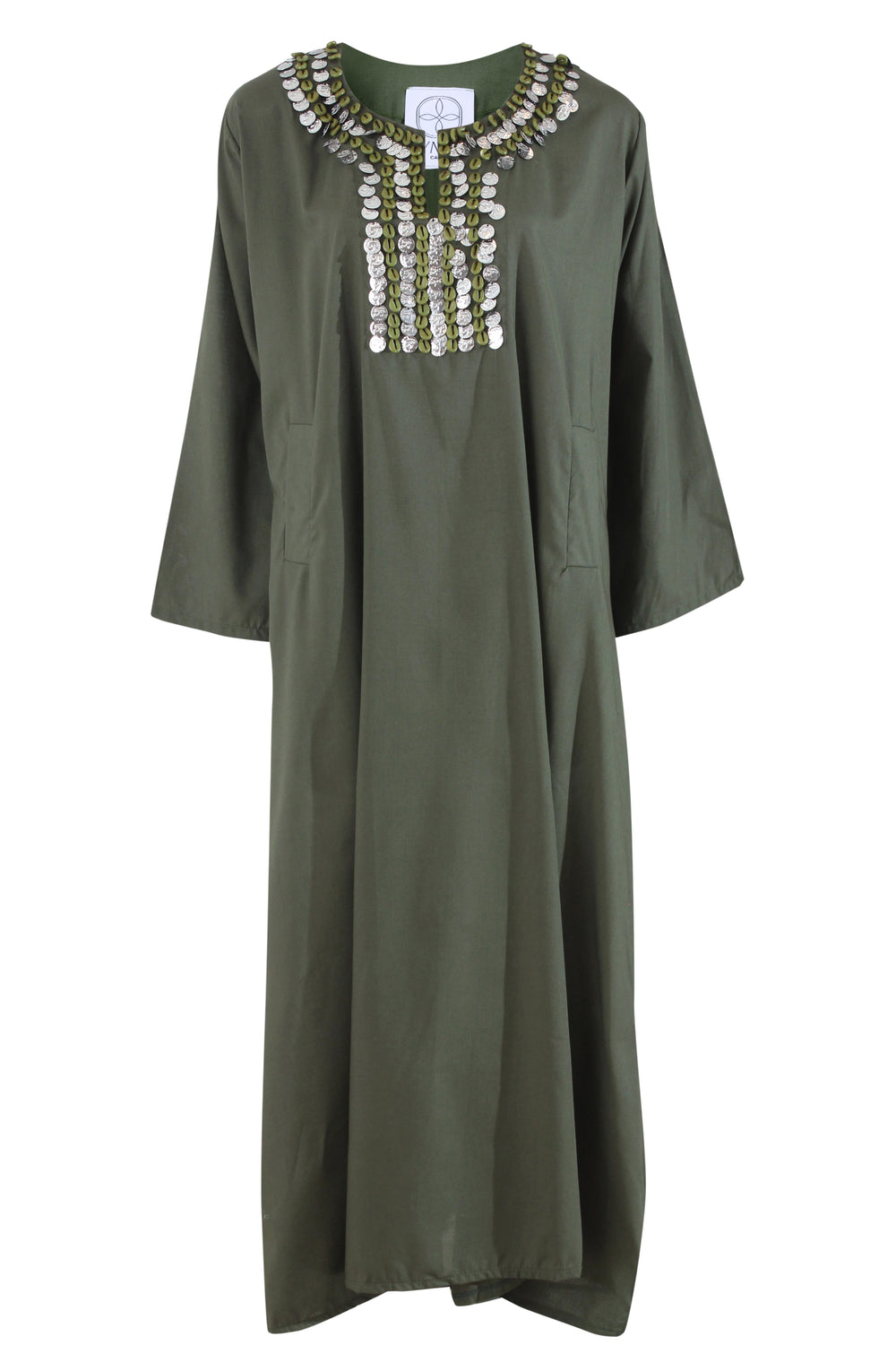 Cultura Shell Green Kaftan