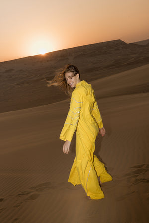 Preziosa Yellow Kaftan Open