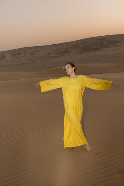 Preziosa Yellow kaftan