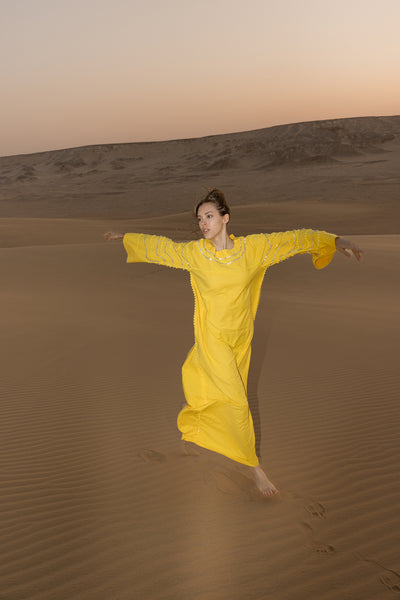 Preziosa Yellow kaftan