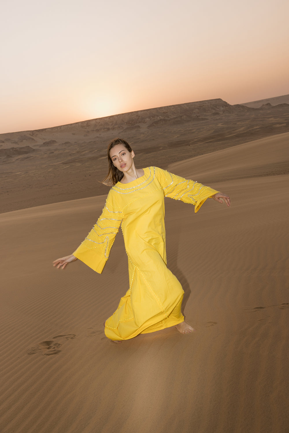 Preziosa Yellow kaftan