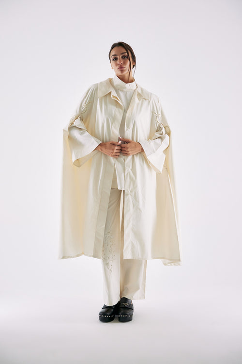 Serpente Off-White Cape