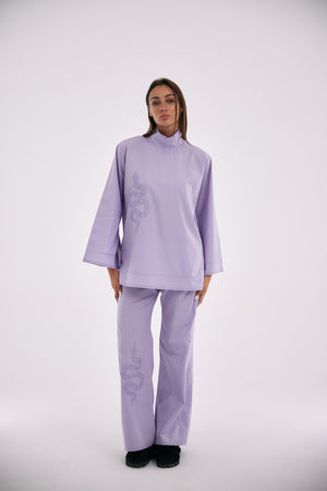 Serpente Lilac Blouse