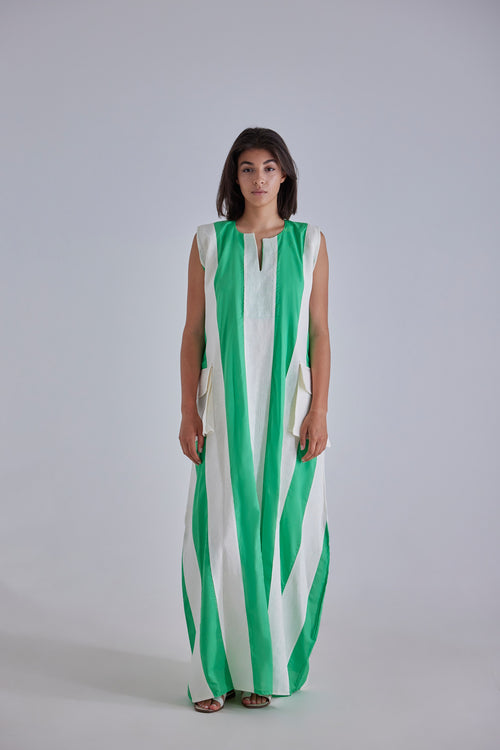 Raggi Di Sole Green Kaftan