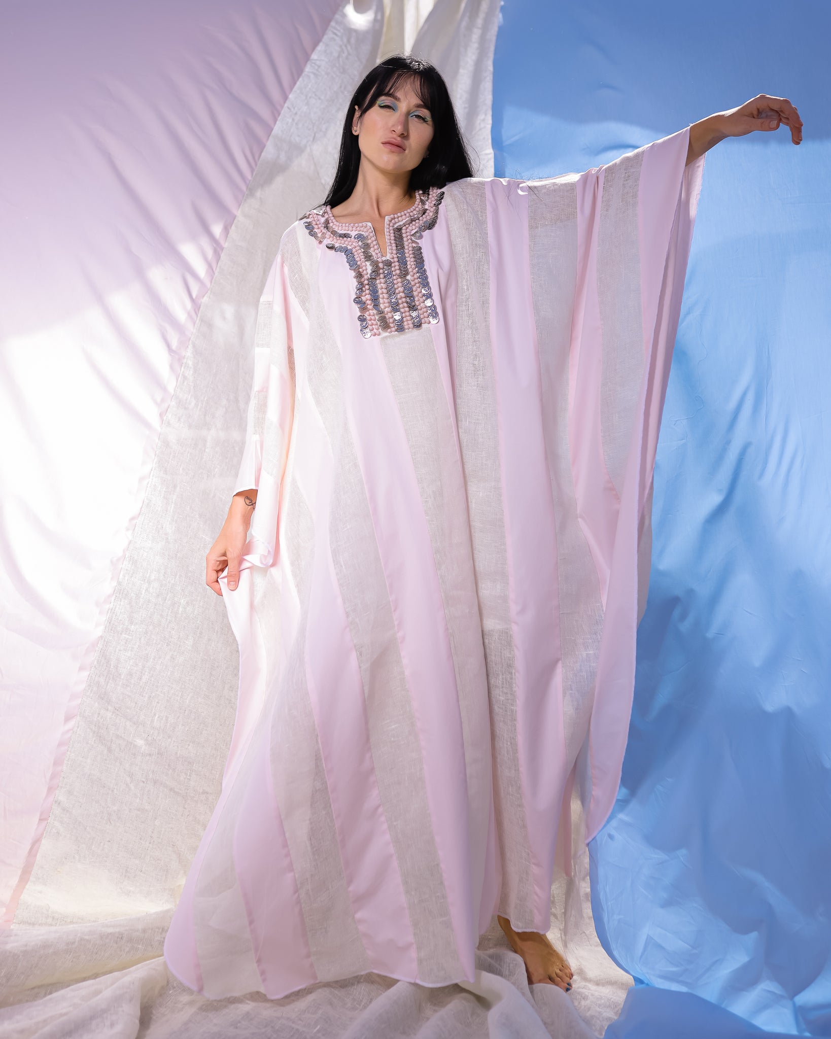 Baby Pink Cultura Kaftan