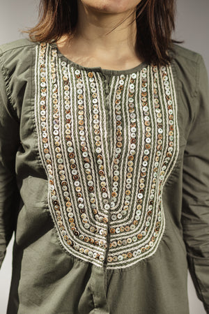 Embellished Embroidered Kaftan