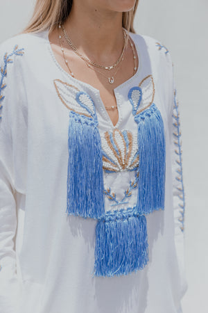 Dazzled Linen Kaftan