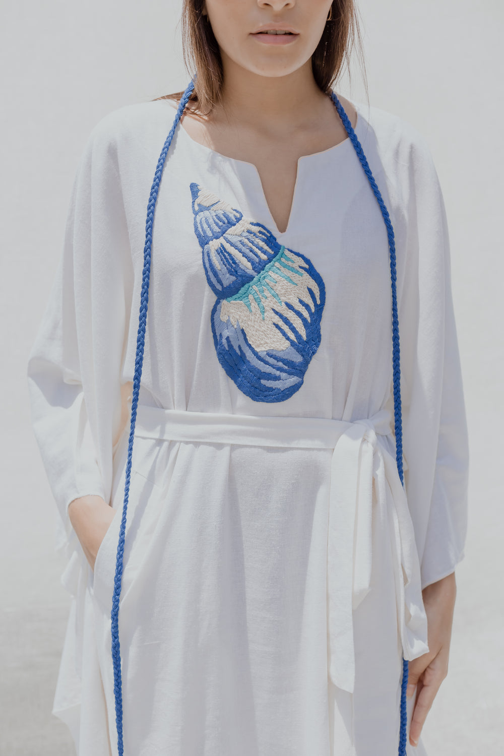 Shell Linen Kaftan