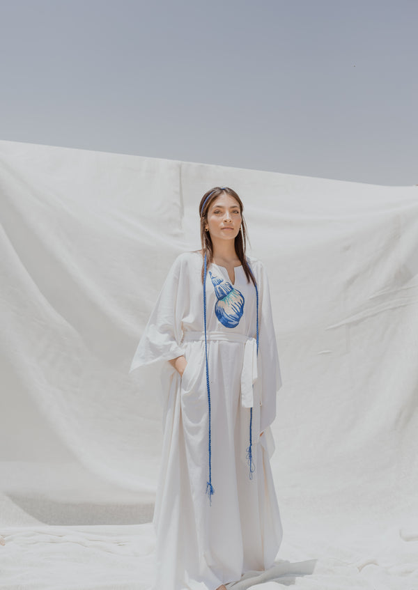 Shell Linen Kaftan