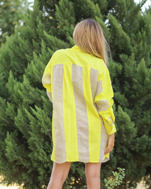 La Raffia Yellow Shirt