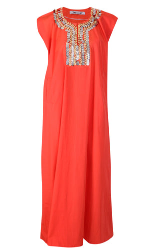 Orange Shell Kaftan