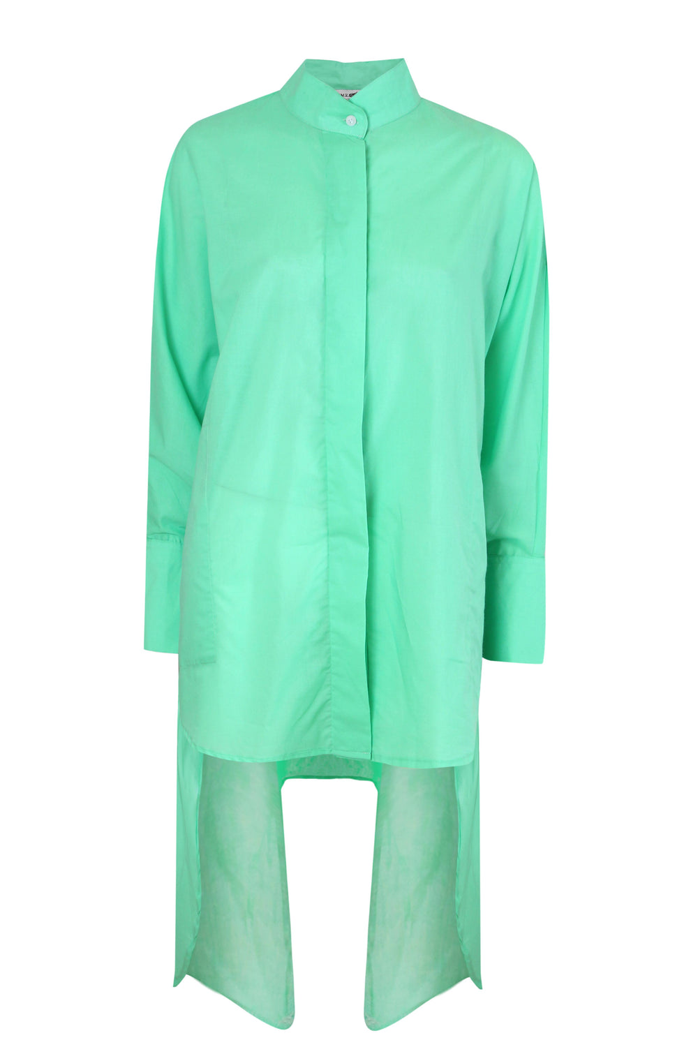 Asymmetrical Eye Verde Shirt