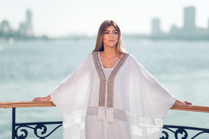 Silver Mania Linen Kaftan