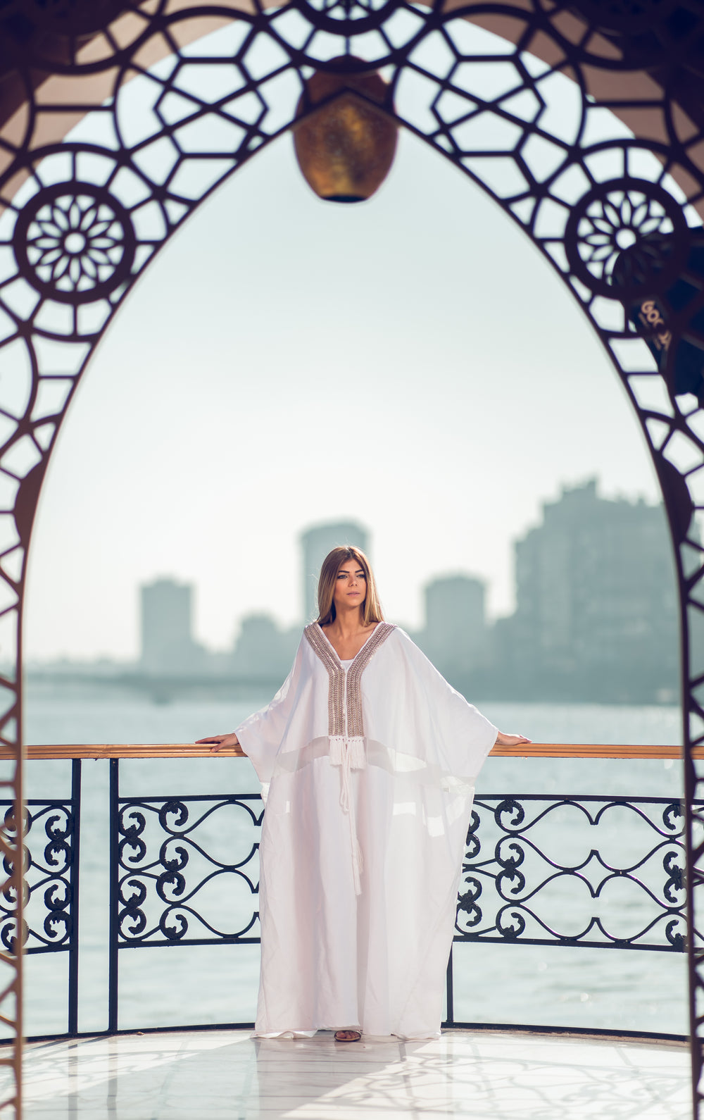 Silver Mania Linen Kaftan