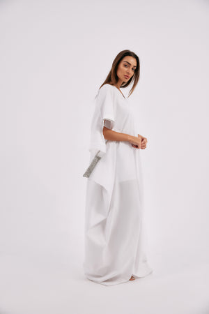 White Wrap Kaftan