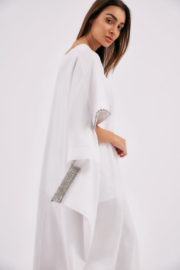 White Wrap Kaftan