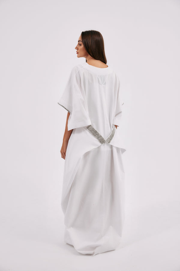 White Wrap Kaftan