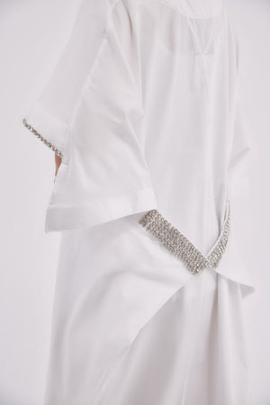 White Wrap Kaftan