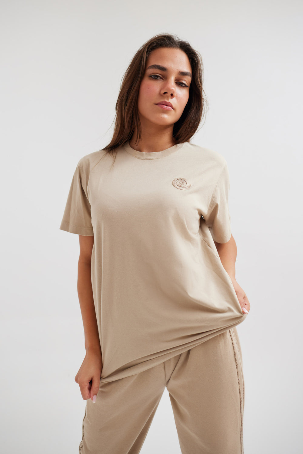 Gratitude Beige T-Shirt