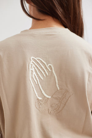 Gratitude Beige T-Shirt