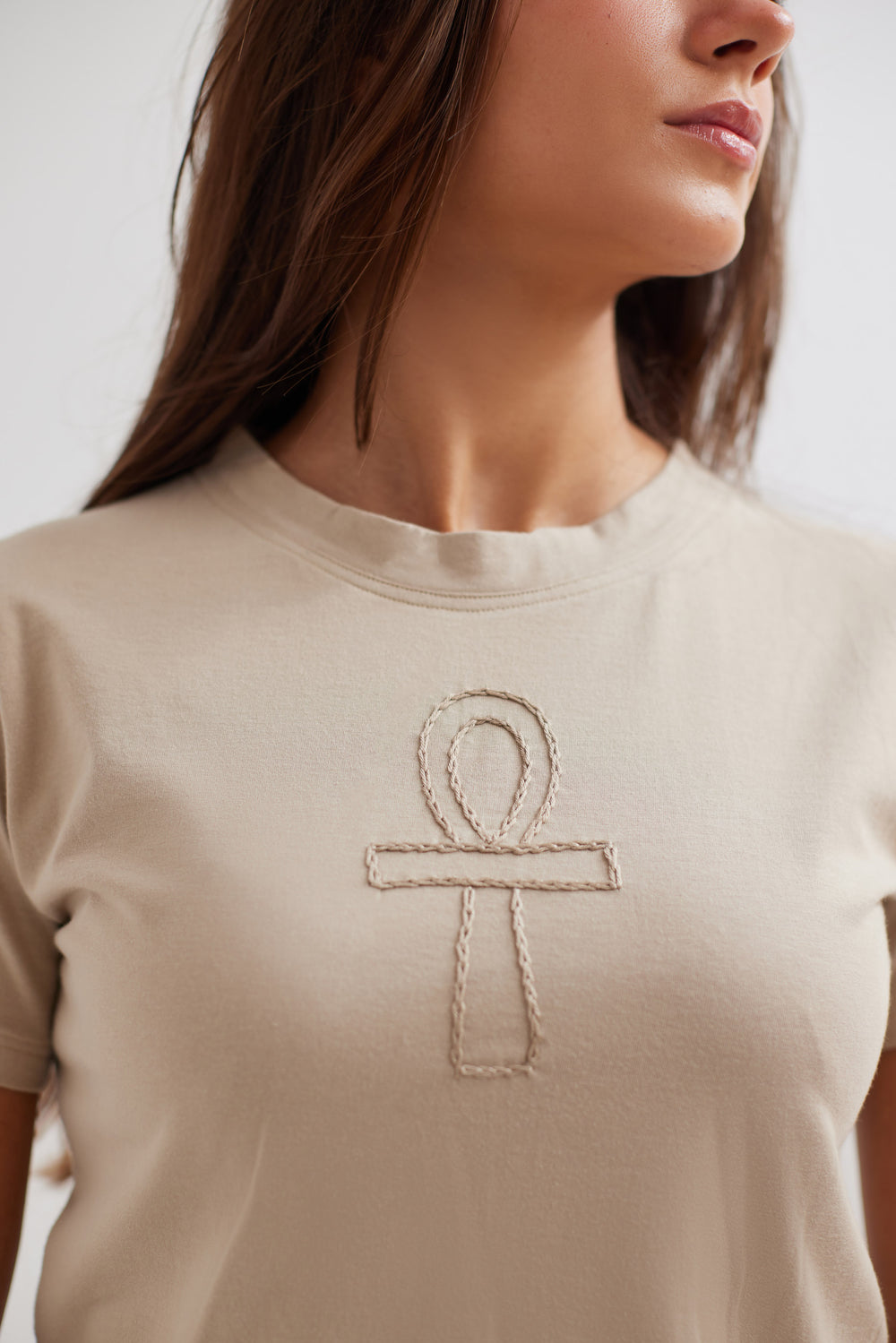 Ankh Beige T-Shirt