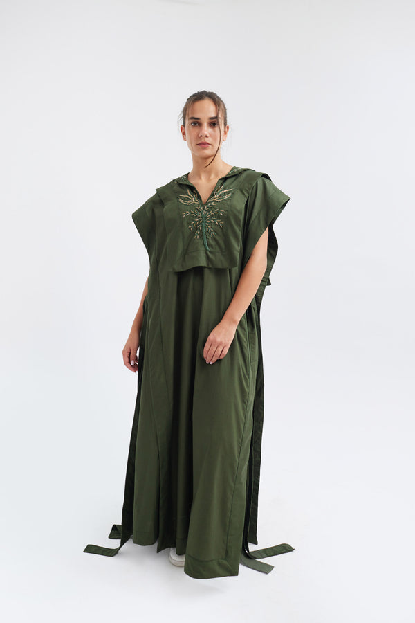 Forest Green Natura Kaftan