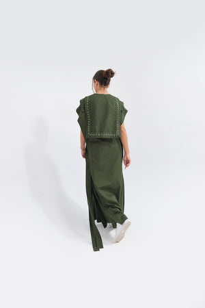 Forest Green Natura Kaftan