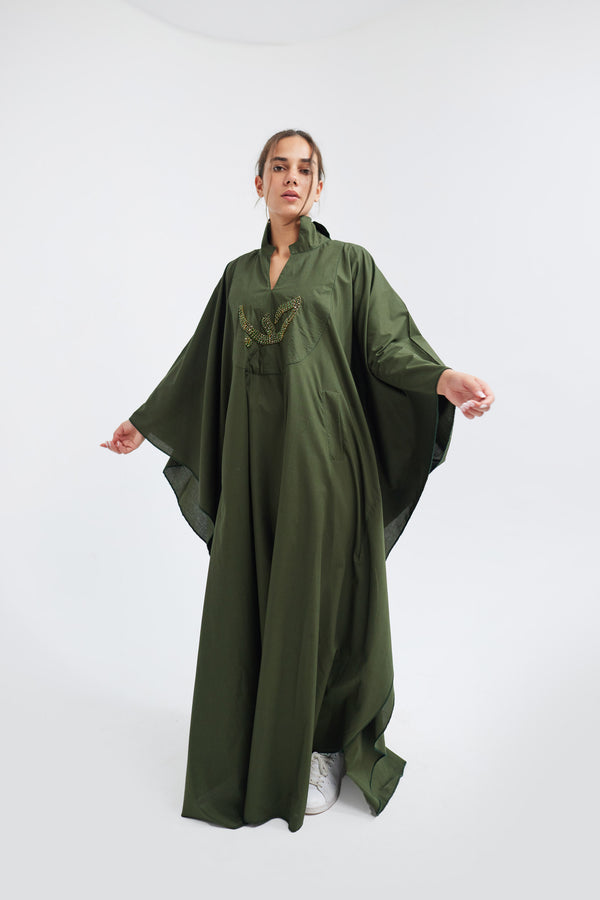 Forest Green Love Kaftan