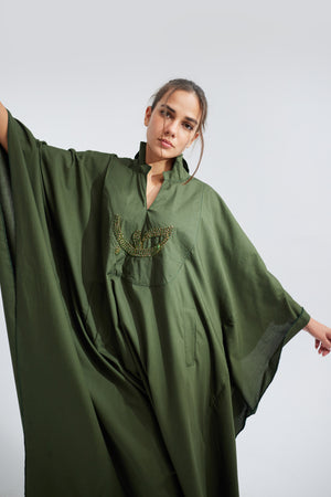 Forest Green Love Kaftan